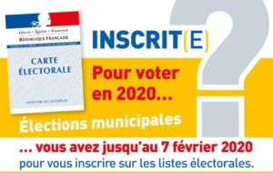Elections municipales inscrivez vous avant le 7 février